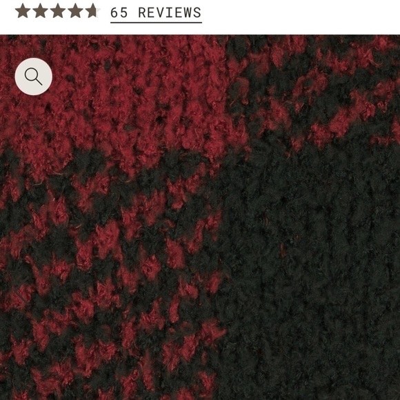 NWT SKIMS Cozy Knit Unisex Lounge Set - Brick Buffalo Check Oversized SET S/M - Picture 3 of 15